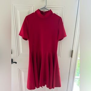 2XL Red Fit and Flare dress